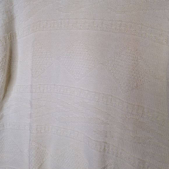 Vintage 80s Brunny 100% Cotton Crewneck Sweater Women's Large Short Sleeve - Picture 7 of 8